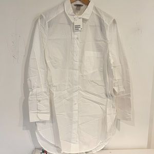 H&M white button down shirt